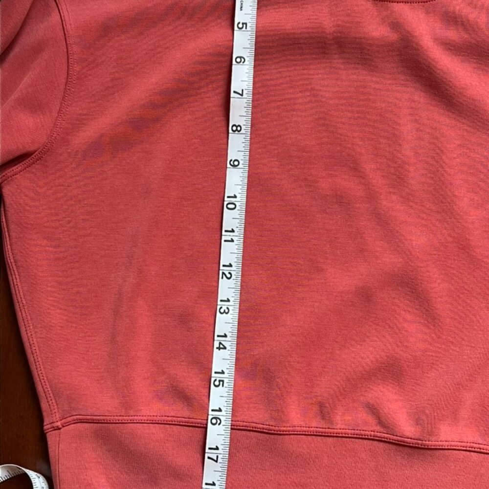 Lululemon Perfectly Oversized Cropped Crew Softstreme Cayenne Size XS - Picture 10 of 10